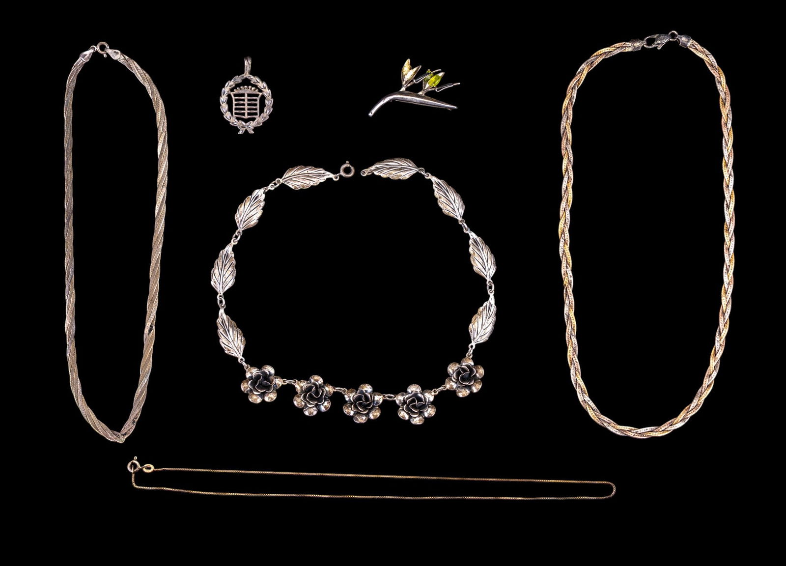 Sterling Necklaces and Pendant (1 of 13)