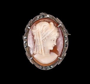 Victorian 800 Silver Cameo