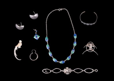 Sterling and Silver Tone Native American Jewelry