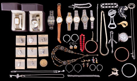 Wrist Watches, Designer Jewelry, and Charms