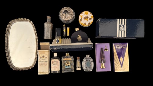 Perfume Bottles w/Lanvin, Elizabeth Taylor, Gallet