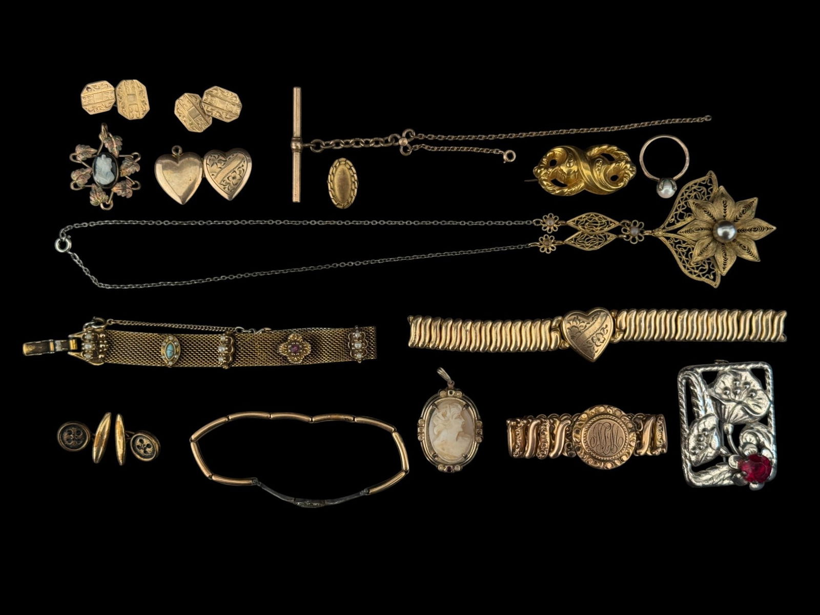 Victorian Gold Filled and Gold Tone Jewelry (1 of 7)