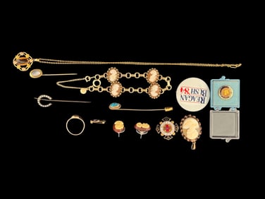 Cameo Jewelry, Antique 10K Jewelry