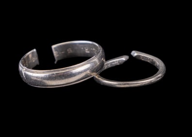 14K White Gold Wedding Bands
