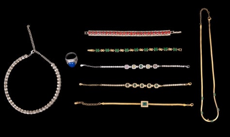 Rhinestone and Cabochon Jewelry