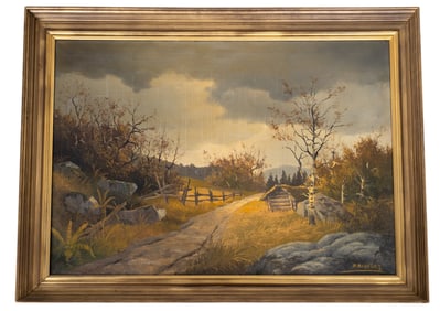 Vintage Landscape O/C Signed "B. Berntsen"