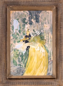 Abstract W/C Signed w/ Monogram Signature