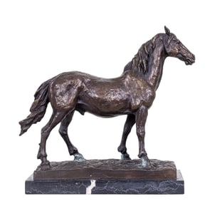 Cast Bronze Colt Statuette
