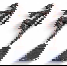 Pair of D.H. Chiparus Cast Dancer Statues