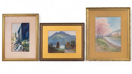 Signed Original Watercolor Grouping (3 Pc.)