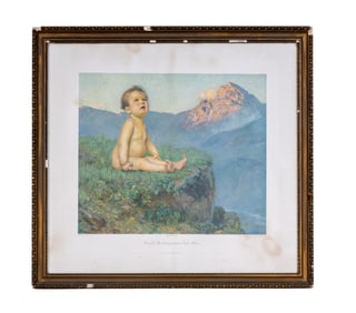 Antique Chromolithograph by Ralph Peacock
