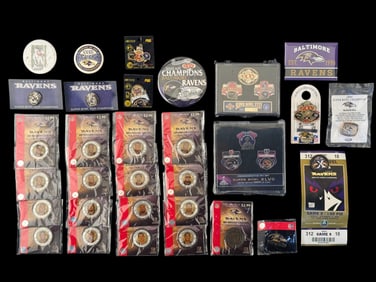 Baltimore Ravens Collectibles with Medallions