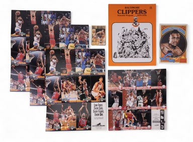 Basketball Cards w/ Clippers, Bradley + Frazier