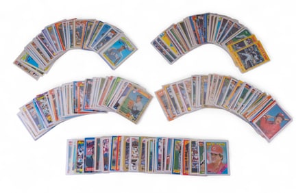 Vintage 1980s Topps Baseball Trading Cards (~190)