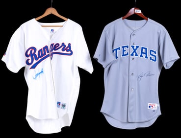 Signed Texas Ranger Jerseys (w/ COA)