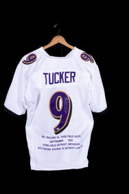 Justin Tucker Signed Ravens Jersey