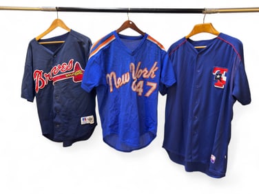 Majestic, Rawlings, Russell MLB Jerseys (3)