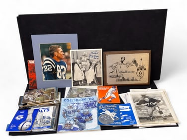 Baltimore Colts Signed Autographs, Ephemera