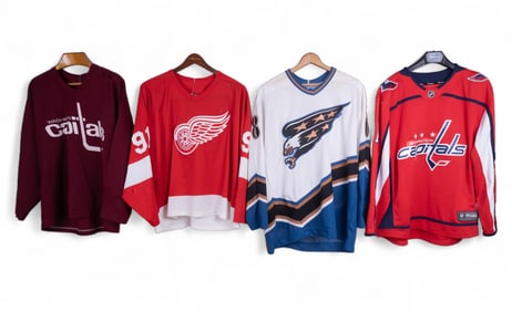 Redwings, Capitals, NHL Hockey Jerseys (4)