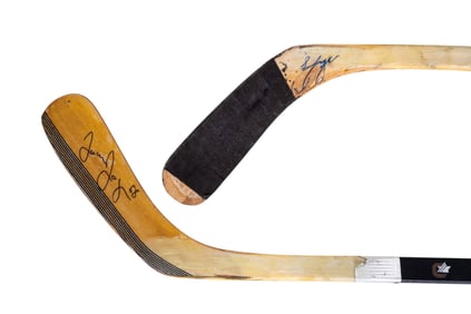 Pair of Signed Canadien 7001 Hockey Sticks