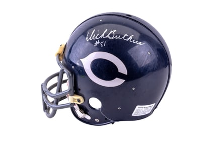 Chicago Bears Helmet Signed Dick Butkus