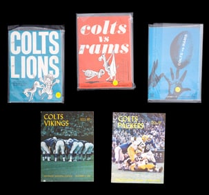 Vintage Baltimore Colts Programs (5)