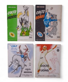 Vintage Baltimore Colts Game Programs