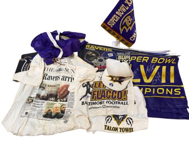Ravens Memorabilia, Signed Ravens Shirt, more