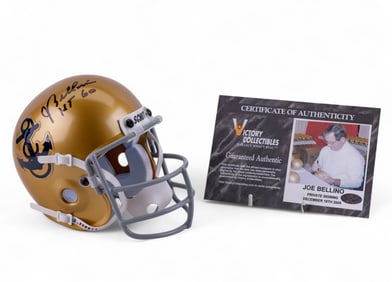 Joe Bellino Signed Navy Mini-helmet in OB
