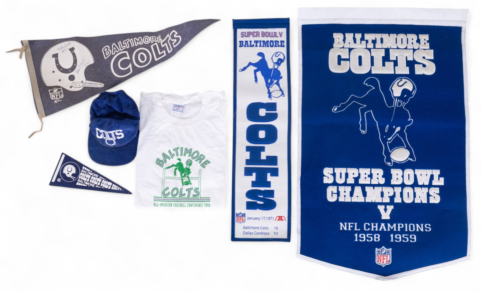 Baltimore Colts Memorabilia, Pennants, more (1 of 6)