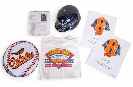 Baltimore Orioles Memorabilla, Multi Signed Helmet
