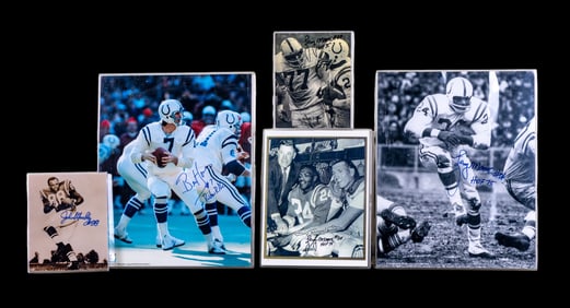 Signed Baltimore Colts Photographs (5)