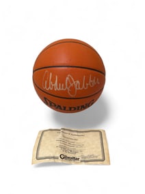Kareem Abdul Jabbar Signed Basketball w/ C.O.A.