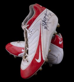 Willis McGahee Signed Bills Game Used Shoes