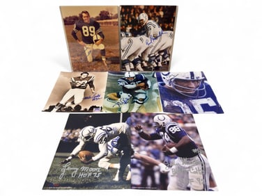 Seven Signed Balt. Colts 8" x 10" Photos