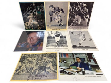 Eight Signed Balt. Colts 8" x 10" Photos