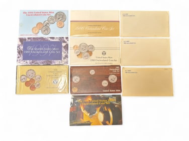 U.S. Mint Uncirculated Coin Sets (10)