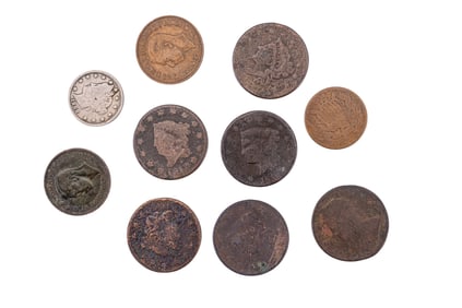 18th to Early 20th C British and American Coins