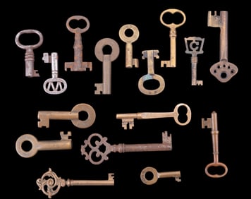 Antique Brass and Iron Keys