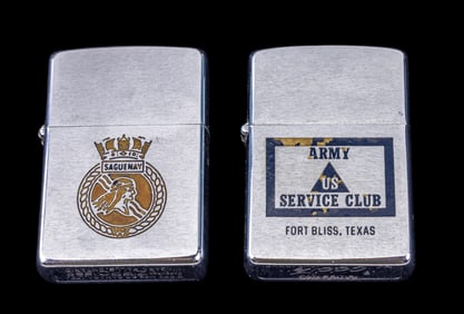 Vintage Military Zippo Lighters (2)