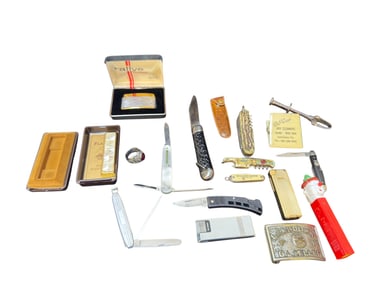Vintage Pocket Knives and Cigarette Lighters