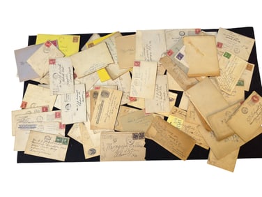 Early 20th C Correspondence & Canceled Postage