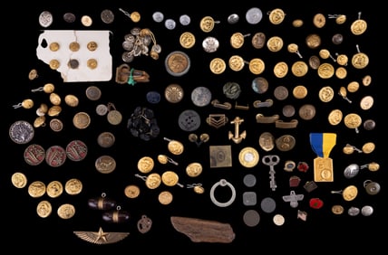 Antique and Early Vintage Brass Buttons