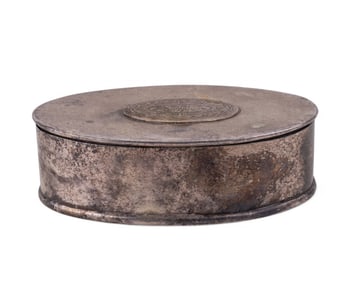 G. Mills Turnbridge Silver Plate Snuff Box