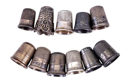 Sterling Silver Thimbles (11)