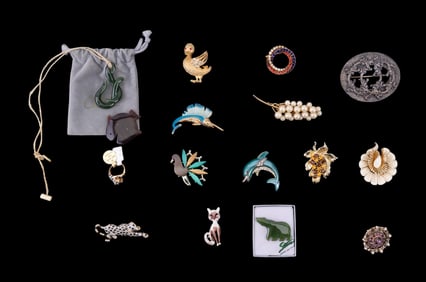 Mid Century and Vintage Designer Brooches