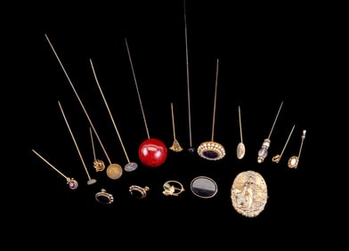 Victorian Hat Pins and Jewelry