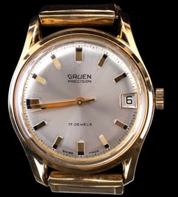 Vintage Gruen Precision 17 Jewel Watch w/Box