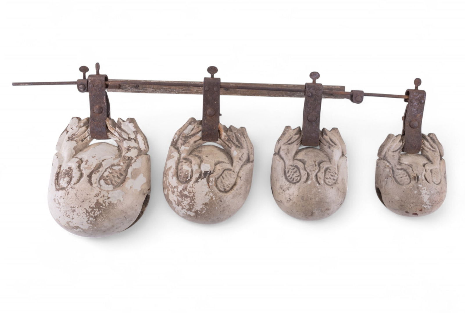 Unusual 19C Asian Percussion Instrument (1 of 9)