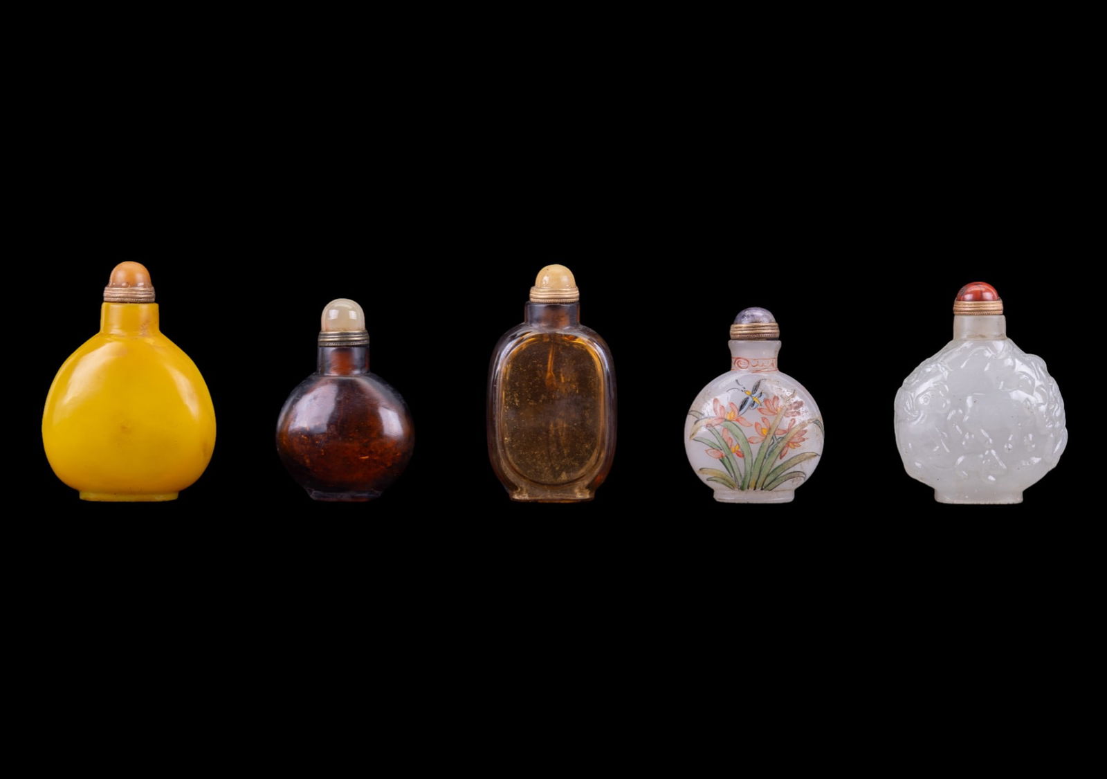 Chinese Glass Snuff Bottles (5) (1 of 5)